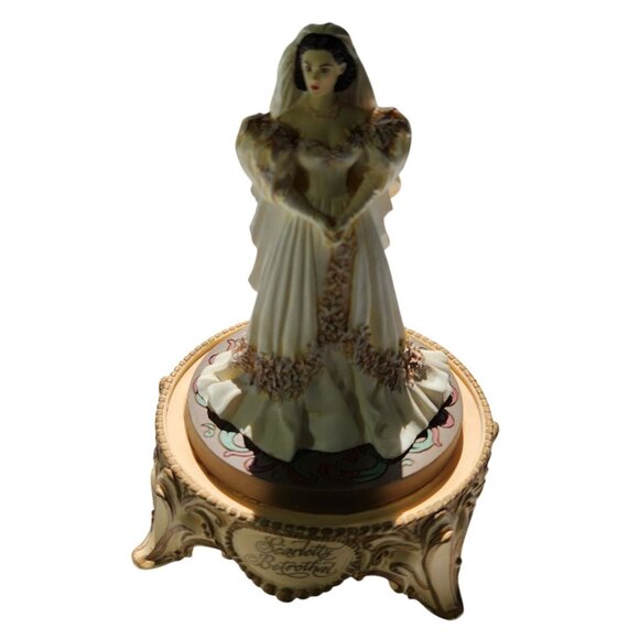 Scarletts Betrothal Gone With The Wind 1993 Limited Edition Figurine Glass Dome - Picture 1 of 5